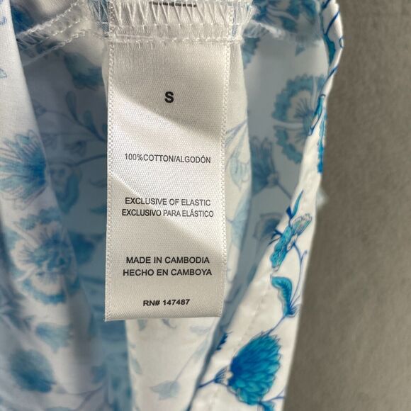 Draper James Womens Floral Dress Cottage Long 100% Cotton Sz S Flowy Ruffle - Picture 8 of 16